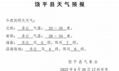 饶平29号天气预报_饶平29号天气预报查询